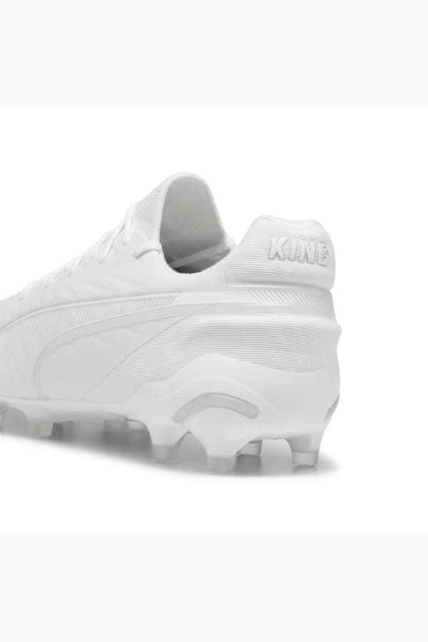 KING ULTIMATE FG/AG Football Boots, PUMA White-PUMA Silver, extralarge