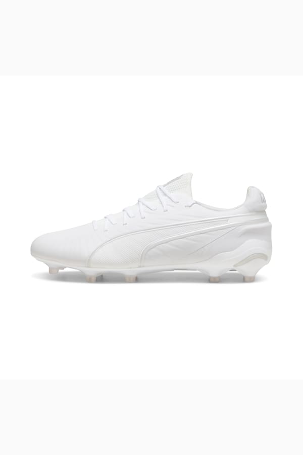 KING ULTIMATE FG/AG Football Boots, PUMA White-PUMA Silver, extralarge