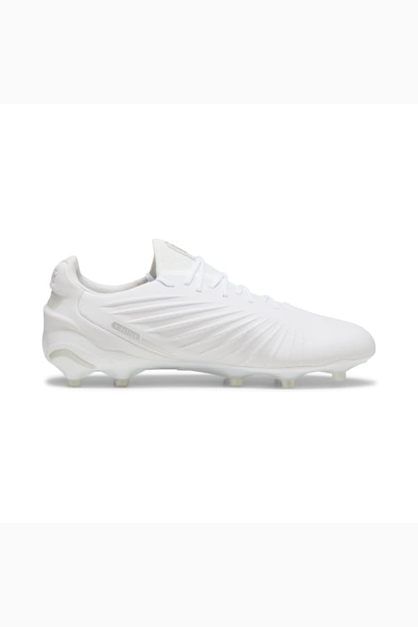 KING ULTIMATE FG/AG Football Boots, PUMA White-PUMA Silver, extralarge