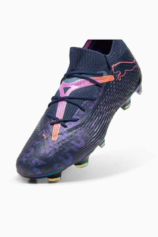 FUTURE 7 ULTIMATE FTR FG/AG Men's Football Boots, Club Navy-Loveable-Cobalt Glaze-Matte Puma Gold, extralarge