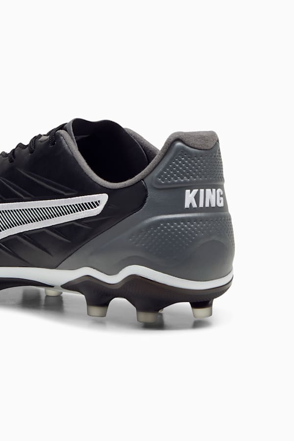 KING PRO FG/AG Football Boots, PUMA Black-PUMA White-Cool Dark Gray, extralarge-GBR