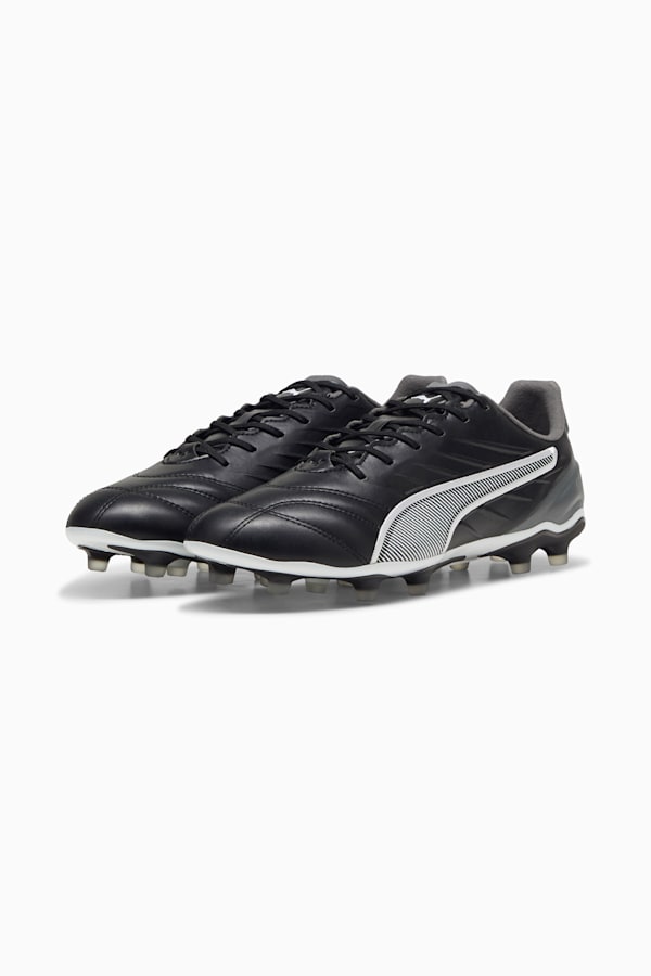 KING PRO FG/AG Football Boots, PUMA Black-PUMA White-Cool Dark Gray, extralarge-GBR