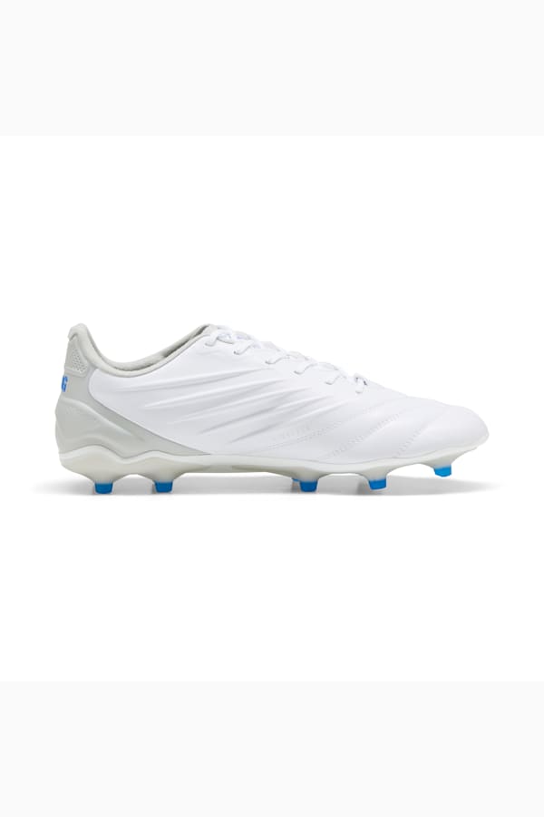 KING PRO FG/AG Football Boots, PUMA White-Bluemazing-Flat Light Gray, extralarge-GBR