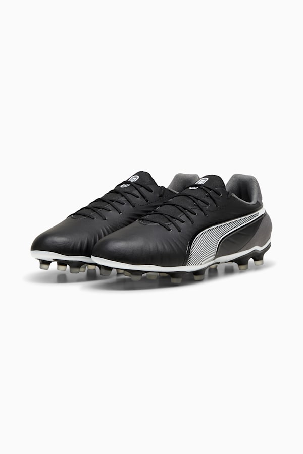 KING MATCH FG/AG Football Boots, PUMA Black-PUMA White-Cool Dark Gray, extralarge