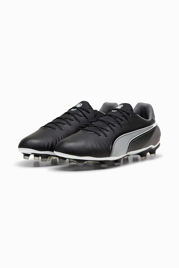 KING MATCH FG/AG Football Boots Unisex, PUMA Black-PUMA White-Cool Dark Gray, extralarge