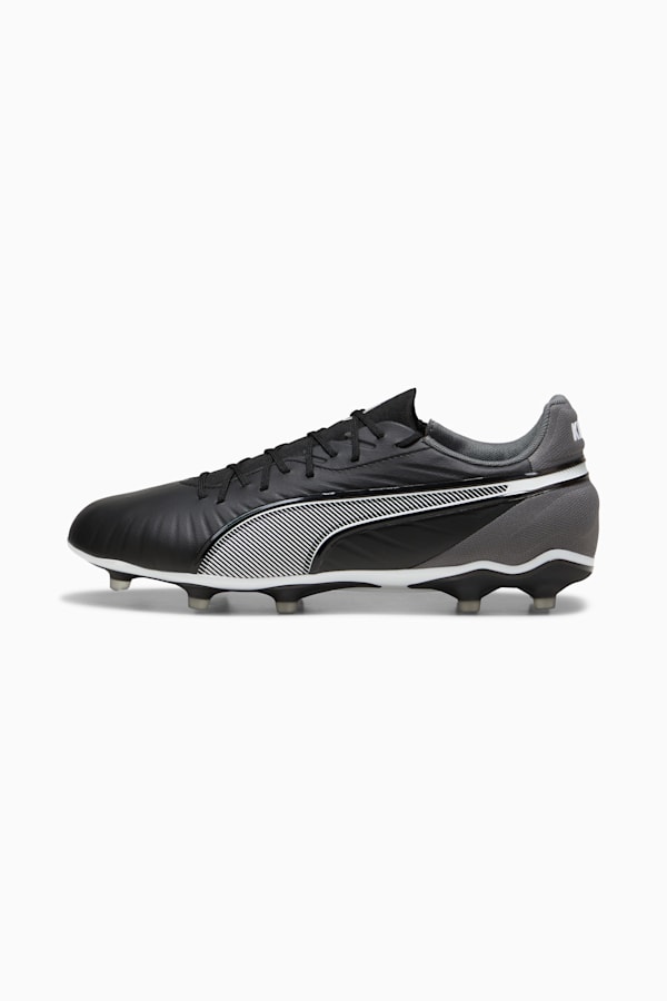 KING MATCH FG/AG Football Boots, PUMA Black-PUMA White-Cool Dark Gray, extralarge