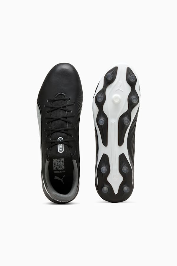 KING MATCH FG/AG Football Boots, PUMA Black-PUMA White-Cool Dark Gray, extralarge