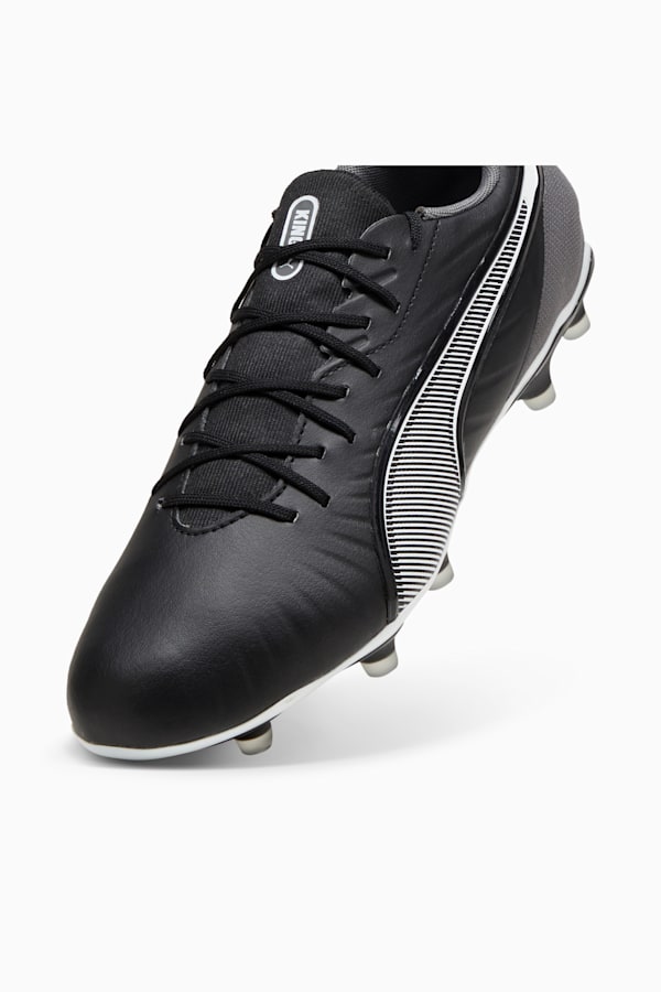 KING MATCH FG/AG Football Boots Unisex, PUMA Black-PUMA White-Cool Dark Gray, extralarge