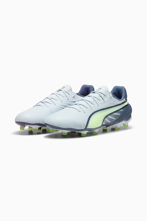 KING MATCH FG/AG Football Boots Unisex, Frosted Dew-Fizzy Apple-Gray Skies, extralarge
