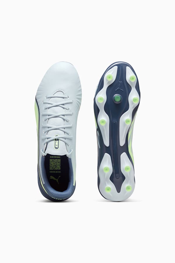 KING MATCH FG/AG Football Boots Unisex, Frosted Dew-Fizzy Apple-Gray Skies, extralarge