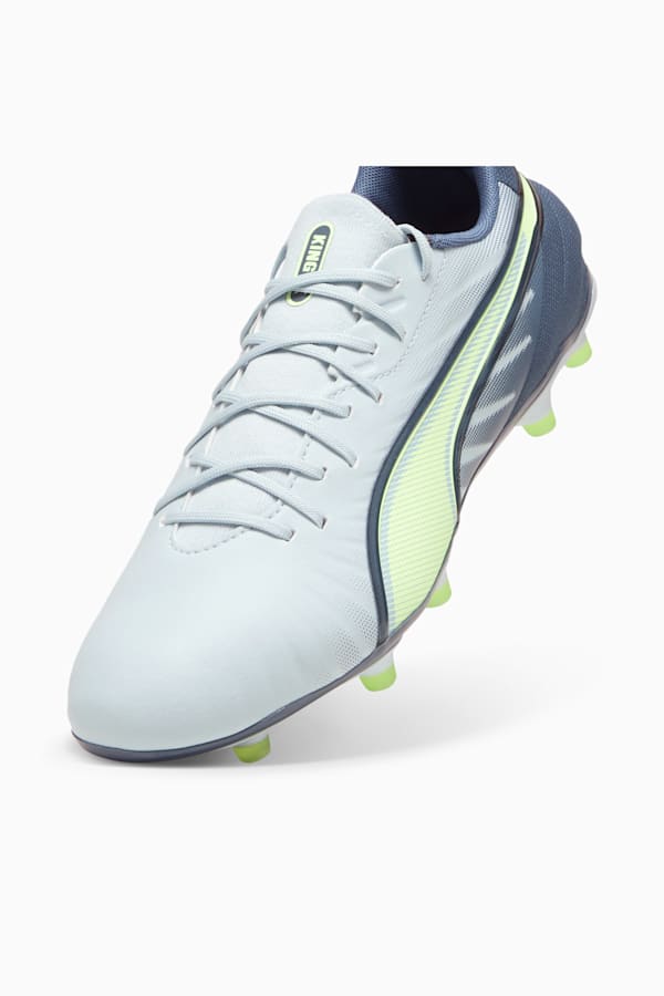 KING MATCH FG/AG Football Boots Unisex, Frosted Dew-Fizzy Apple-Gray Skies, extralarge