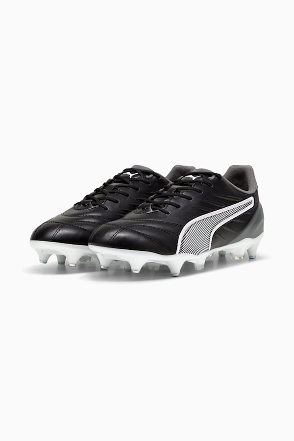 KING PRO MxSG Football Boots Unisex, PUMA Black-PUMA White-Cool Dark Gray, extralarge-GBR