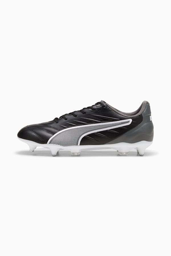 KING PRO MxSG Football Boots Unisex, PUMA Black-PUMA White-Cool Dark Gray, extralarge-GBR