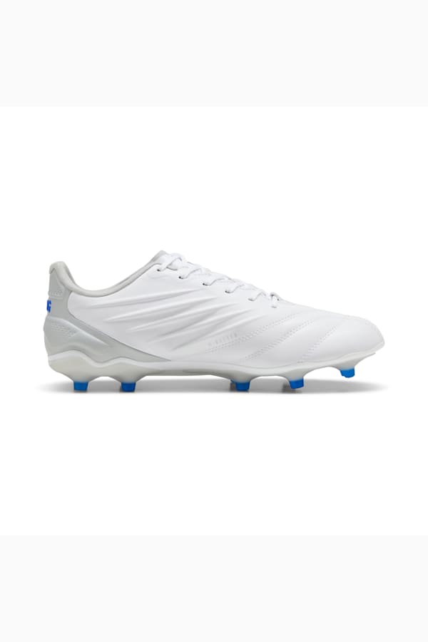 KING PRO FG/AG Football Boots Women, PUMA White-Bluemazing-Flat Light Gray, extralarge