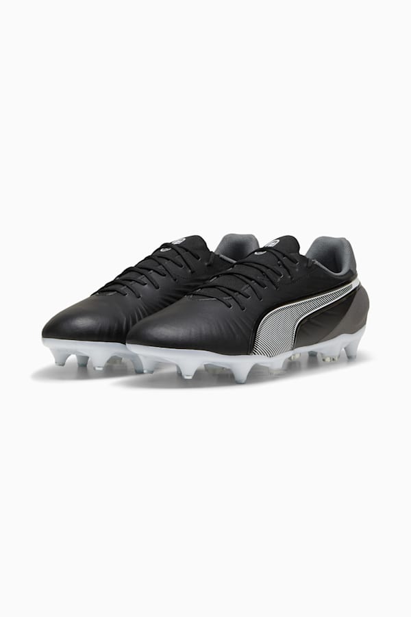 KING MATCH MxSG Football Boots Unisex, PUMA Black-PUMA White-Cool Dark Gray, extralarge-GBR