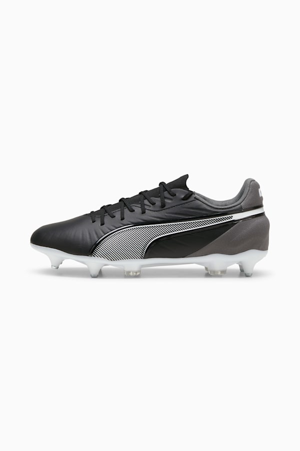 KING MATCH MxSG Football Boots Unisex, PUMA Black-PUMA White-Cool Dark Gray, extralarge-GBR