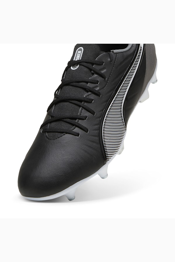 KING MATCH MxSG Football Boots, PUMA Black-PUMA White-Cool Dark Gray, extralarge-GBR