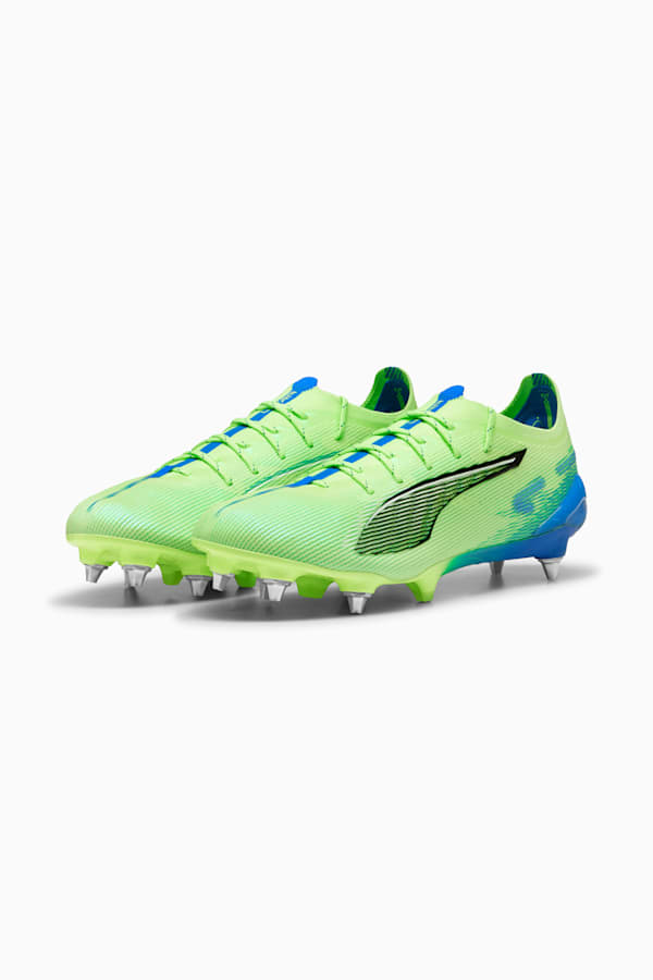 ULTRA 5 ULTIMATE MxSG Football Boots Unisex, Fizzy Apple-PUMA White-Bluemazing, extralarge-GBR
