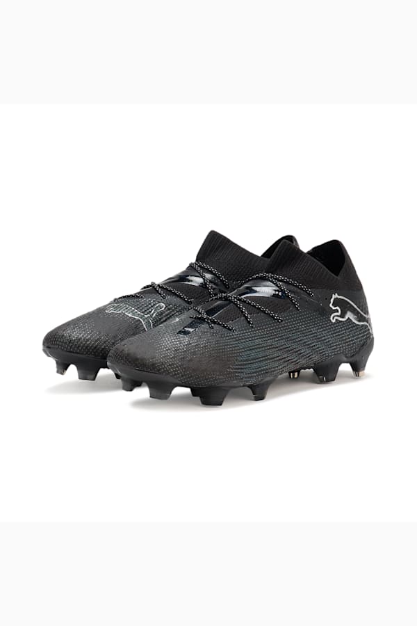 FUTURE 7 ULTIMATE FG/AG Football Boots, PUMA Black-Puma Silver, extralarge