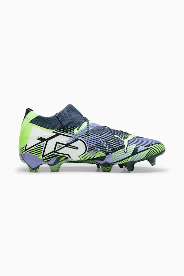 FUTURE 7 ULTIMATE FG/AG Football Boots Unisex, Gray Skies-PUMA White-Fizzy Apple, extralarge