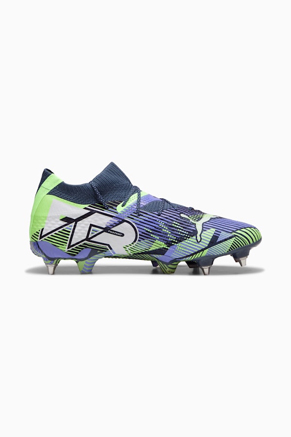 FUTURE 7 ULTIMATE MxSG Football Boots Unisex, Gray Skies-PUMA White-Fizzy Apple, extralarge