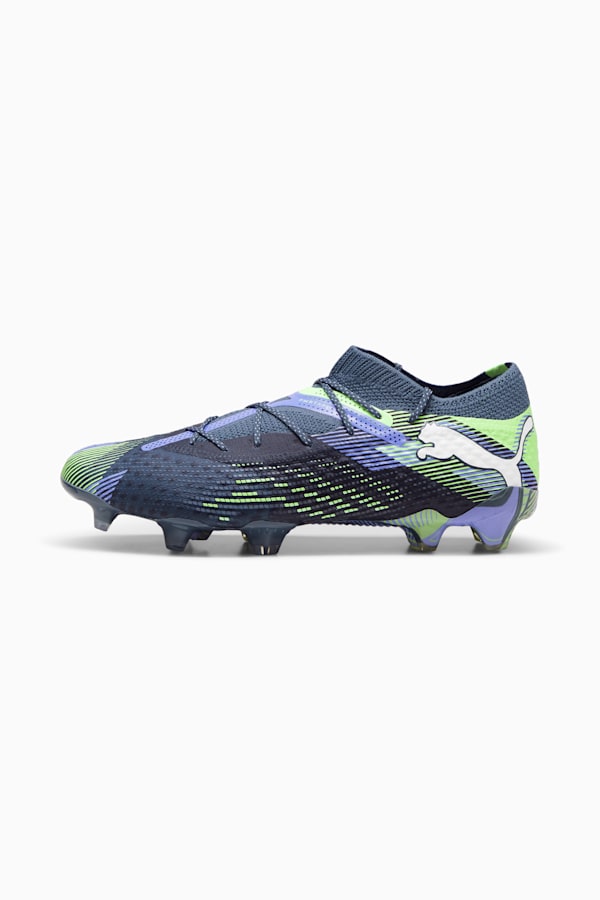 FUTURE 7 ULTIMATE Low FG/AG Football Boots, Gray Skies-PUMA White-Fizzy Apple, extralarge