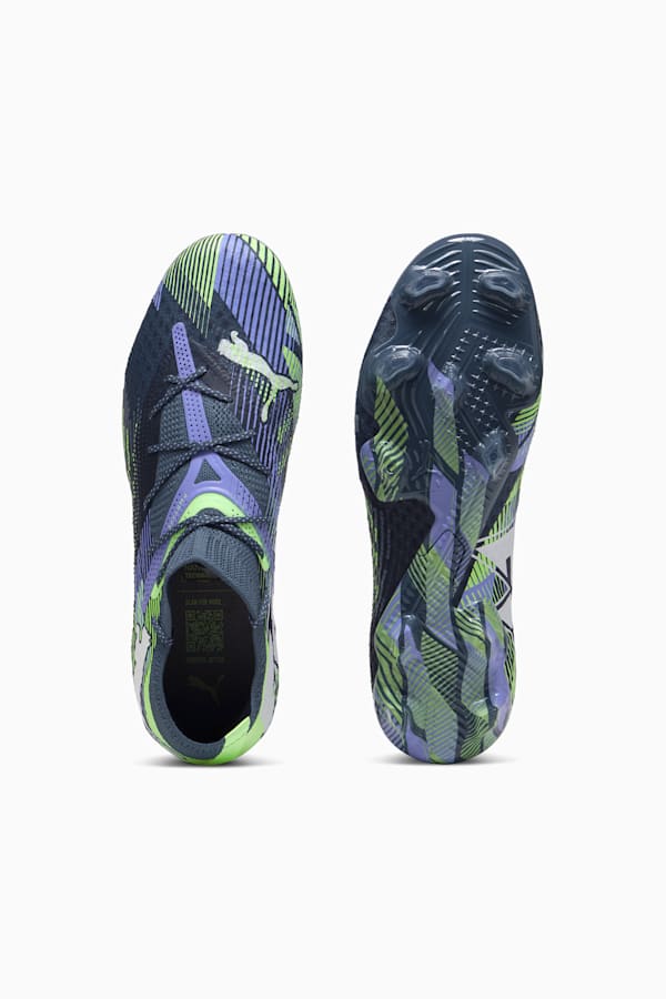 FUTURE 7 ULTIMATE Low FG/AG Football Boots, Gray Skies-PUMA White-Fizzy Apple, extralarge
