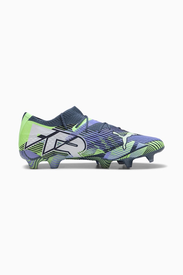 FUTURE 7 ULTIMATE Low FG/AG Football Boots, Gray Skies-PUMA White-Fizzy Apple, extralarge