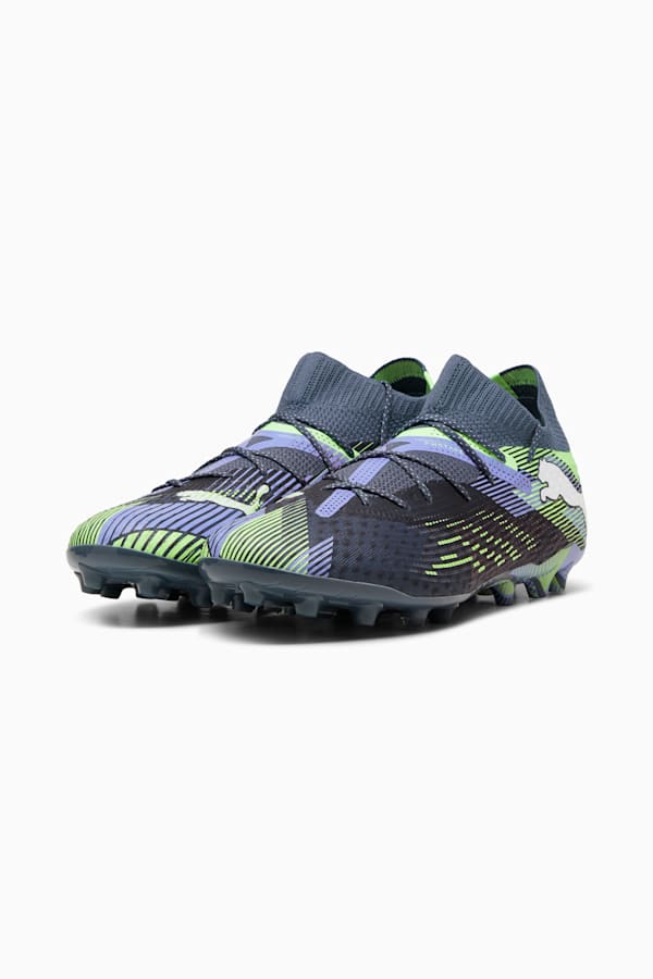 FUTURE 7 ULTIMATE MG Football Boots, Gray Skies-PUMA White-Fizzy Apple, extralarge-GBR