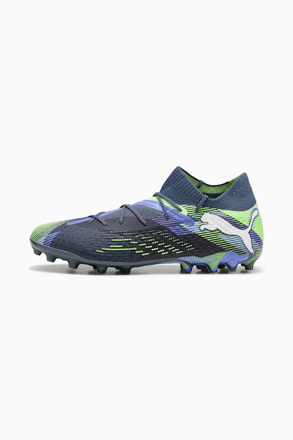FUTURE 7 ULTIMATE MG Football Boots Unisex, Gray Skies-PUMA White-Fizzy Apple, extralarge-GBR