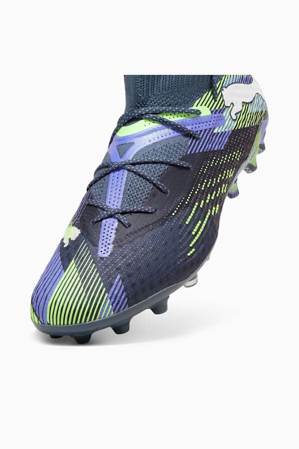 FUTURE 7 ULTIMATE MG Football Boots, Gray Skies-PUMA White-Fizzy Apple, extralarge-GBR