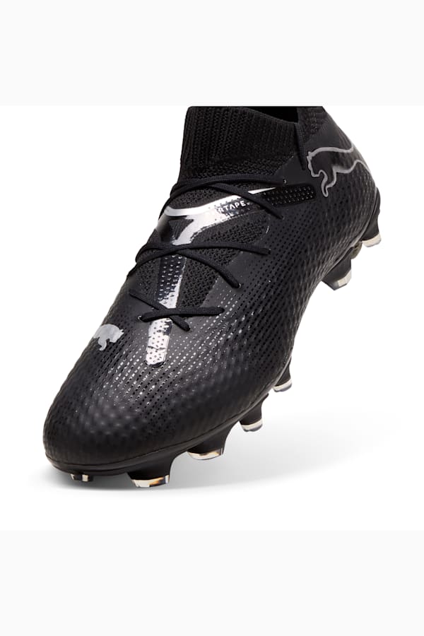 FUTURE 7 PRO FG/AG Football Boots, PUMA Black-PUMA Silver, extralarge