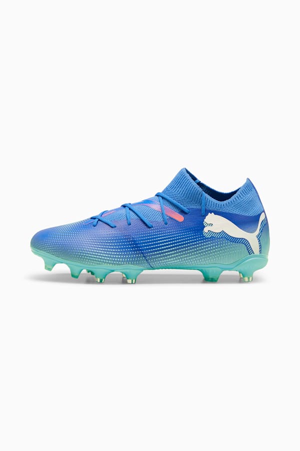 FUTURE 7 MATCH FG/AG Football Boots, Bluemazing-PUMA White-Electric Peppermint, extralarge