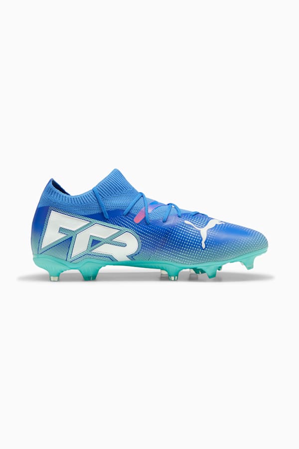 FUTURE 7 MATCH FG/AG Football Boots, Bluemazing-PUMA White-Electric Peppermint, extralarge