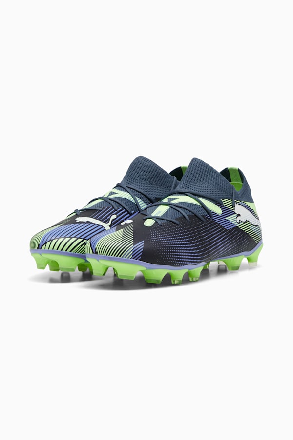 FUTURE 7 MATCH FG/AG Football Boots, Gray Skies-PUMA White-Fizzy Apple, extralarge