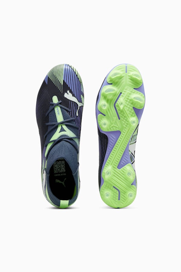 FUTURE 7 MATCH FG/AG Football Boots, Gray Skies-PUMA White-Fizzy Apple, extralarge