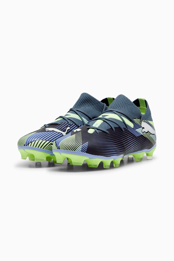 FUTURE 7 MATCH FG/AG Football Boots Women, Gray Skies-PUMA White-Fizzy Apple, extralarge