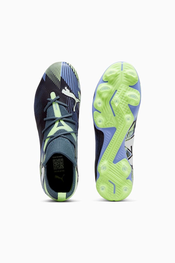 FUTURE 7 MATCH FG/AG Football Boots Women, Gray Skies-PUMA White-Fizzy Apple, extralarge