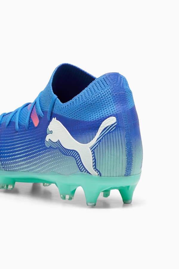 FUTURE 7 MATCH MxSG Football Boots, Bluemazing-PUMA White-Electric Peppermint, extralarge