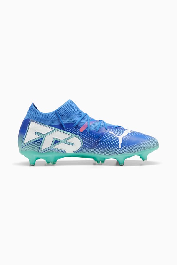 FUTURE 7 MATCH MxSG Football Boots, Bluemazing-PUMA White-Electric Peppermint, extralarge