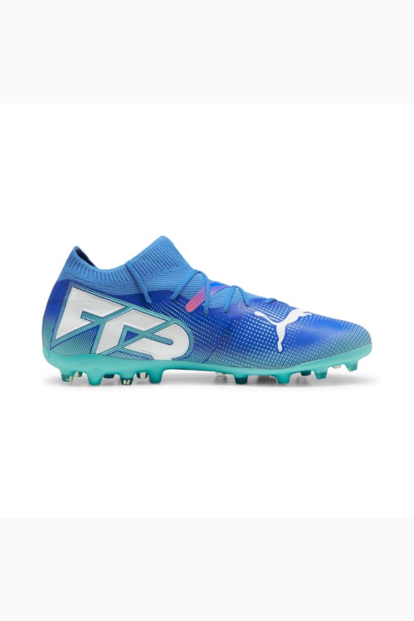 FUTURE 7 MATCH MG Football Boots, Bluemazing-PUMA White-Electric Peppermint, extralarge