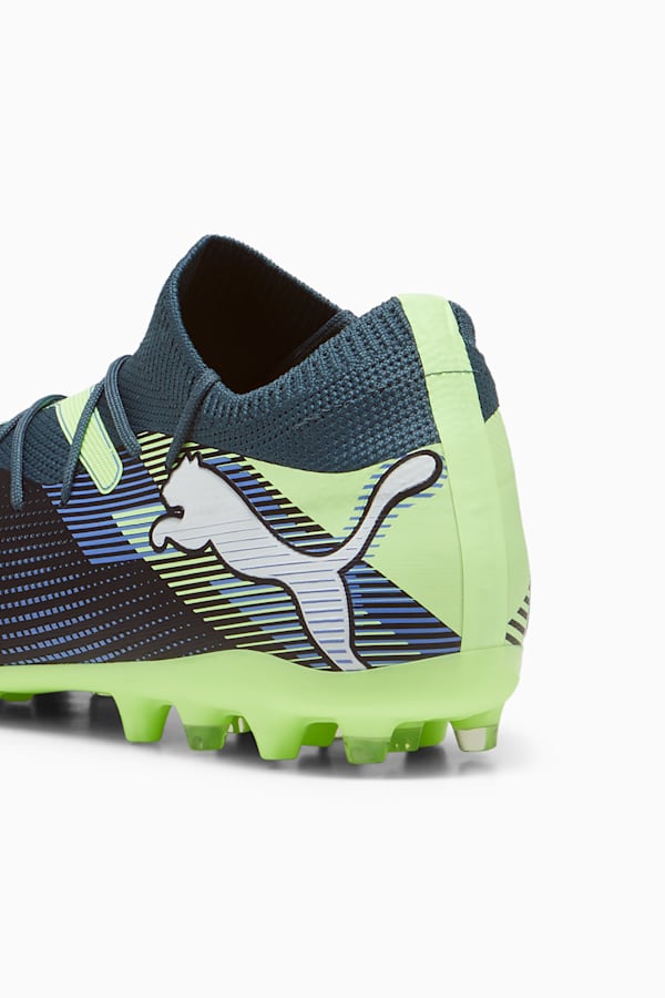 FUTURE 7 MATCH MG Football Boots, Gray Skies-PUMA White-Fizzy Apple, extralarge