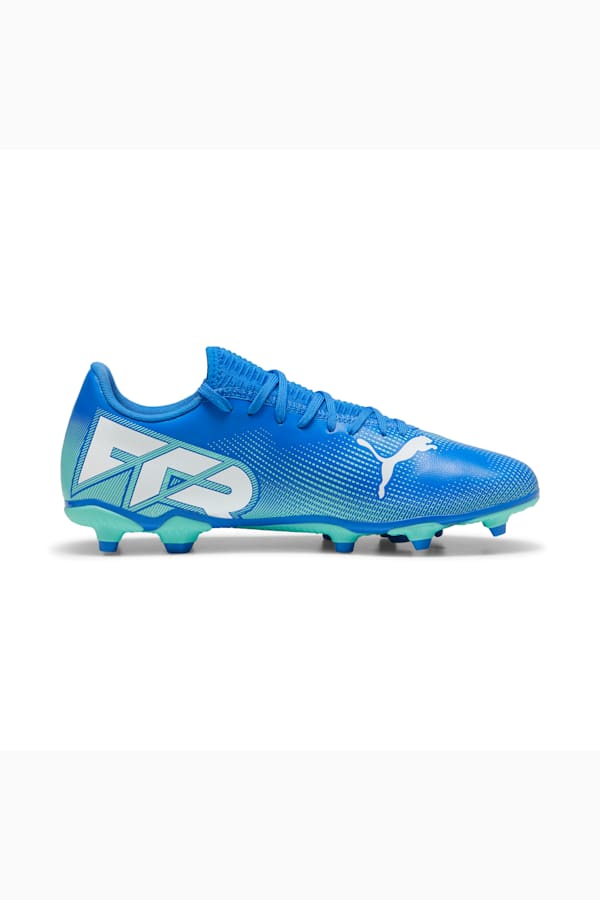 FUTURE 7 PLAY FG/AG Football Boots, Hyperlink Blue-Mint-PUMA White, extralarge