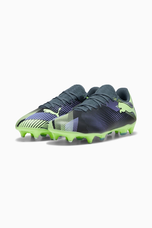 FUTURE 7 PLAY MxSG Football Boots Unisex, Gray Skies-Elektro Purple-Fizzy Apple-PUMA White, extralarge-GBR