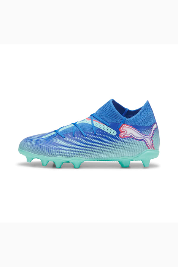 FUTURE 7 PRO FG/AG Football Boots Youth, Bluemazing-PUMA White-Electric Peppermint, extralarge