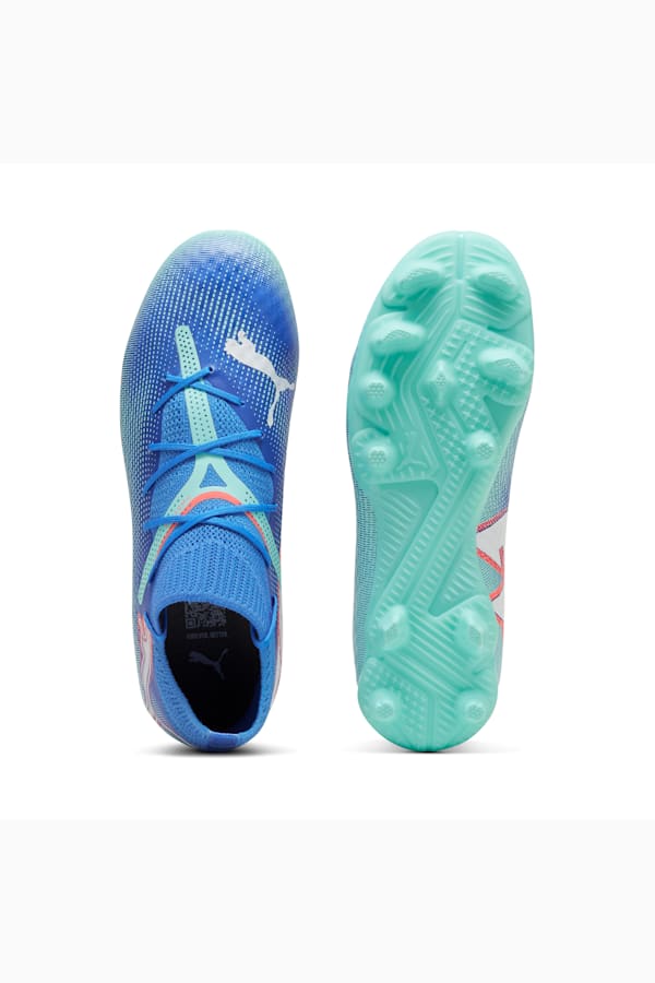 FUTURE 7 PRO FG/AG Football Boots Youth, Bluemazing-PUMA White-Electric Peppermint, extralarge