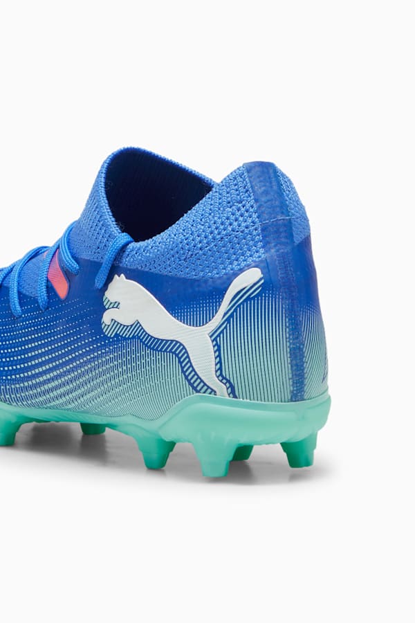 FUTURE 7 MATCH FG/AG Football Boots Youth, Bluemazing-PUMA White-Electric Peppermint, extralarge