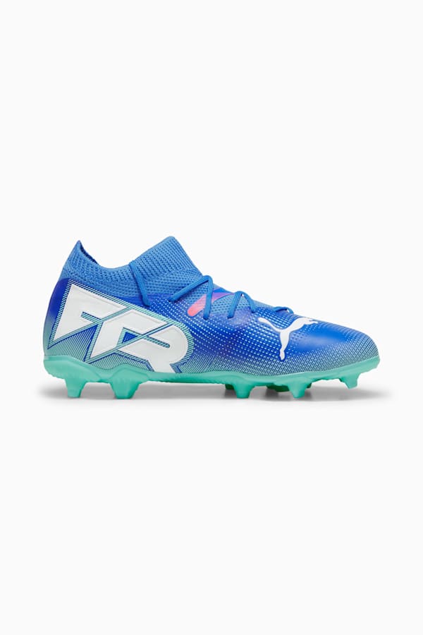 FUTURE 7 MATCH FG/AG Football Boots Youth, Bluemazing-PUMA White-Electric Peppermint, extralarge