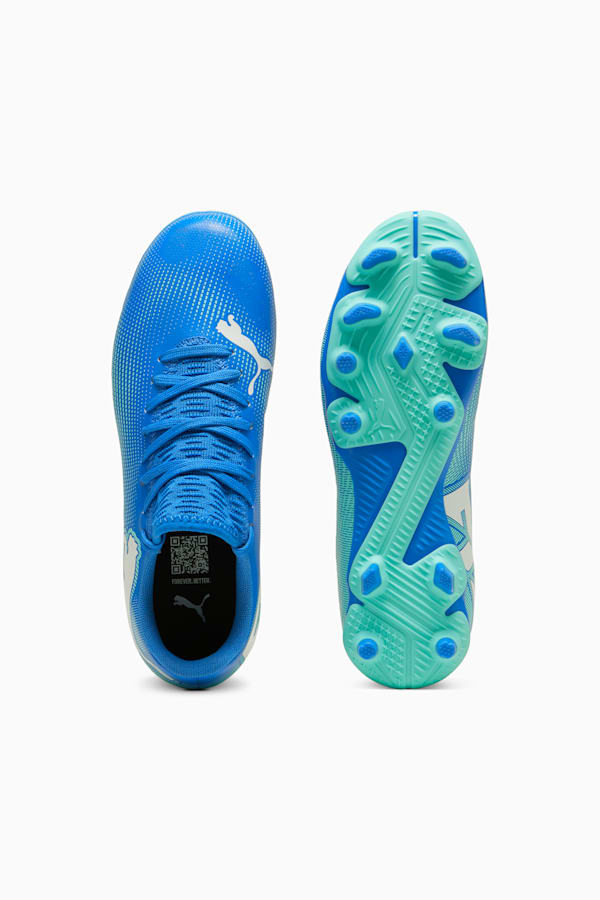 FUTURE 7 PLAY FG/AG Football Boots Youth, Hyperlink Blue-Mint-PUMA White, extralarge
