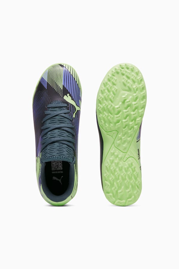 FUTURE 7 PLAY TT Football Boots Youth, Gray Skies-Elektro Purple-Fizzy Apple-PUMA White, extralarge-GBR